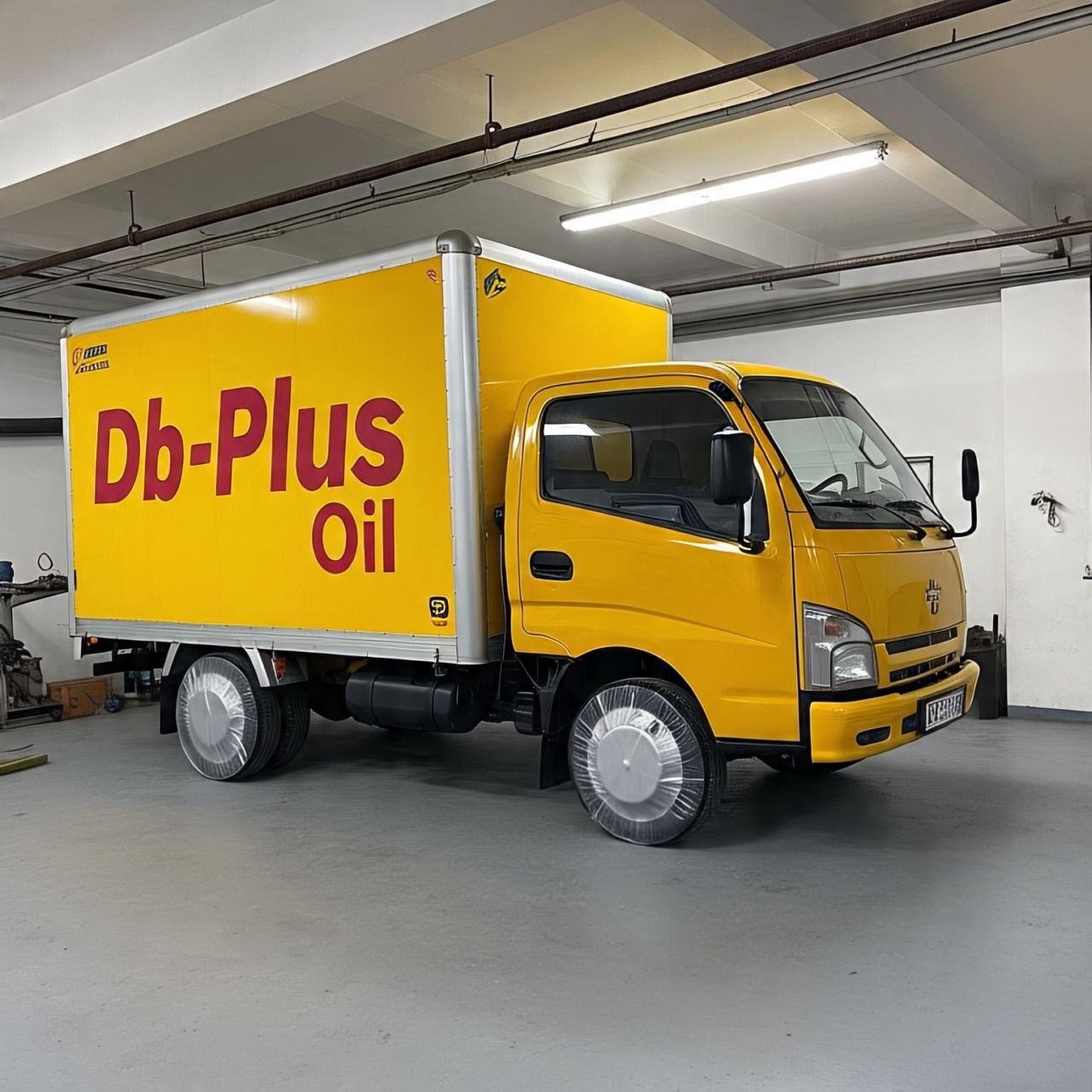 Db-Plus Oil Branded Delivery Truck